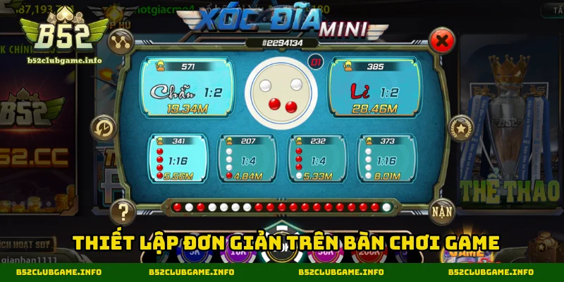 Các thiết lập đơn giản trên bàn chơi game