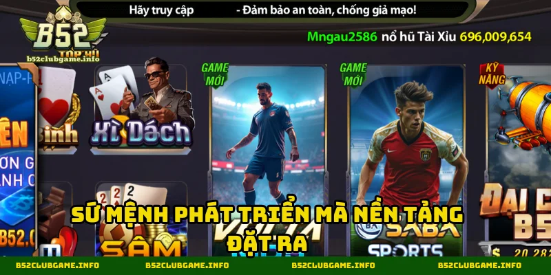 Sứ mệnh phát triển mà nền tảng đặt ra
