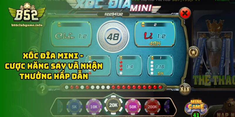 Xóc Đĩa Mini - Cược Hăng Say Và Nhận Thưởng Hấp Dẫn